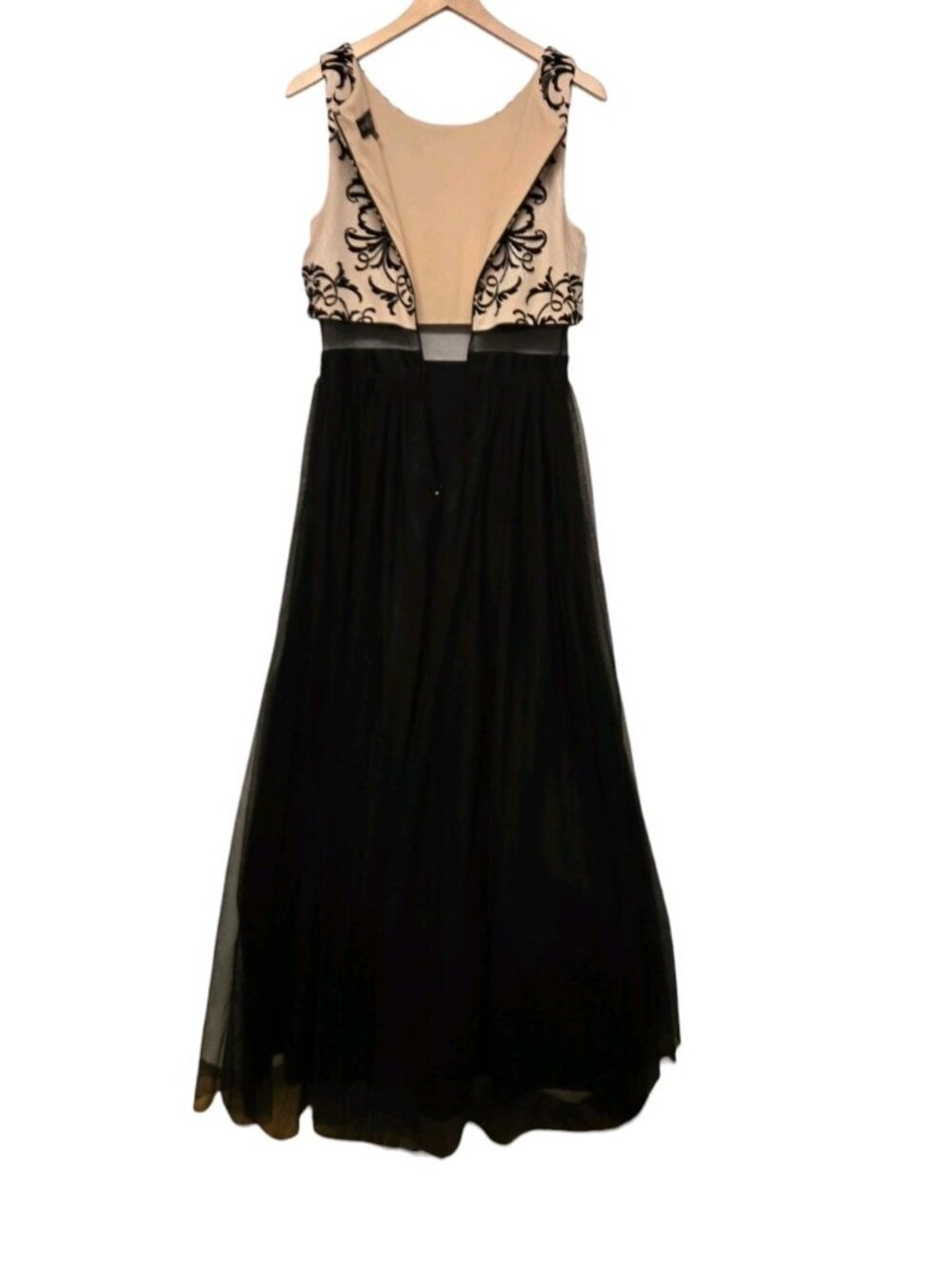Betsy & Adam Womens Size 10 Mesh Waist Gown Tulle Underskirt Wedding Prom Formal - Picture 4 of 9
